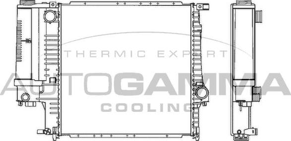 Autogamma 101120 - Radiator, mühərrikin soyudulması furqanavto.az