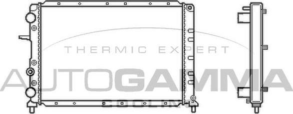 Autogamma 101179 - Radiator, mühərrikin soyudulması furqanavto.az