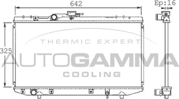 Autogamma 101353 - Radiator, mühərrikin soyudulması furqanavto.az