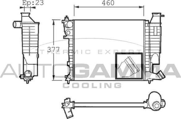 Autogamma 101310 - Radiator, mühərrikin soyudulması furqanavto.az