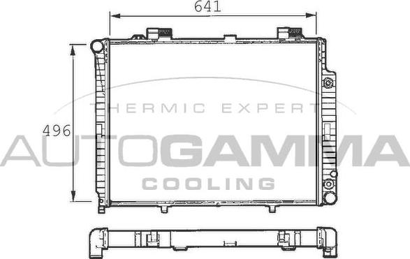 Autogamma 101380 - Radiator, mühərrikin soyudulması furqanavto.az