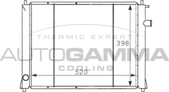 Autogamma 101254 - Radiator, mühərrikin soyudulması furqanavto.az