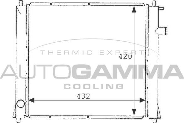 Autogamma 101253 - Radiator, mühərrikin soyudulması furqanavto.az