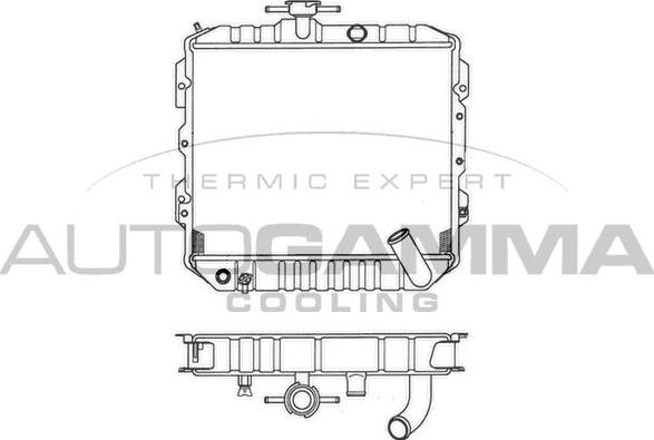 Autogamma 101203 - Radiator, mühərrikin soyudulması furqanavto.az