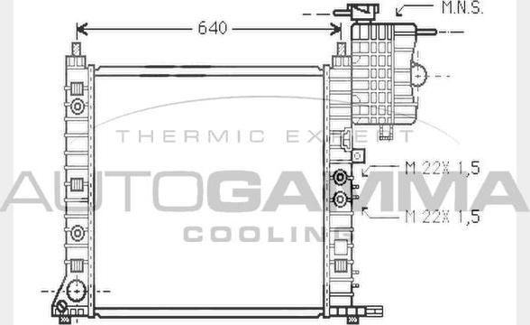 Autogamma 101218 - Radiator, mühərrikin soyudulması furqanavto.az