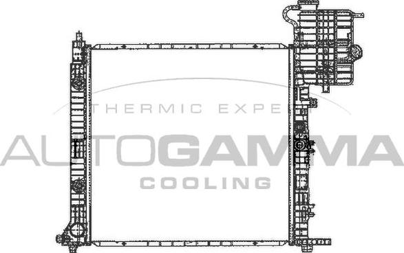 Autogamma 101217 - Radiator, mühərrikin soyudulması furqanavto.az