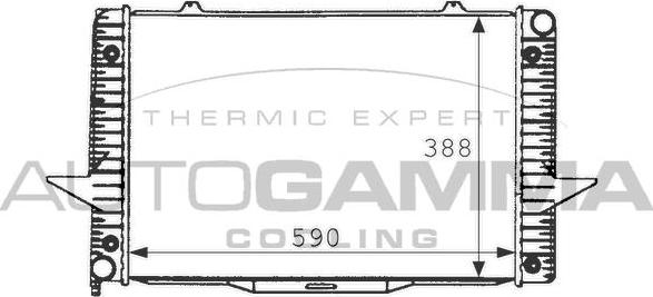 Autogamma 101280 - Radiator, mühərrikin soyudulması furqanavto.az