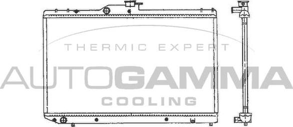 Autogamma 101277 - Radiator, mühərrikin soyudulması furqanavto.az