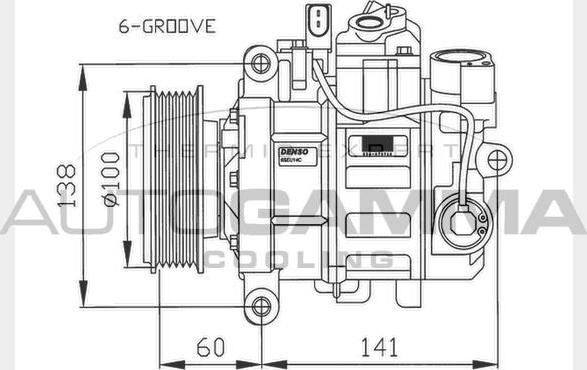 Autogamma 108029 - Kompressor, kondisioner furqanavto.az
