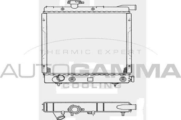 Autogamma 103901 - Radiator, mühərrikin soyudulması furqanavto.az