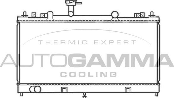 Autogamma 103442 - Radiator, mühərrikin soyudulması furqanavto.az