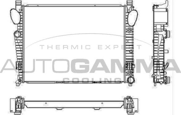 Autogamma 103461 - Radiator, mühərrikin soyudulması furqanavto.az