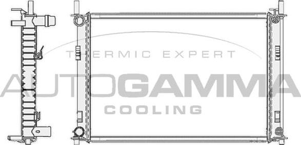 Autogamma 103417 - Radiator, mühərrikin soyudulması furqanavto.az