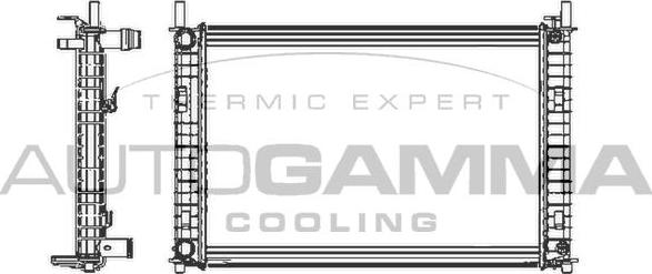 Autogamma 103420 - Radiator, mühərrikin soyudulması furqanavto.az