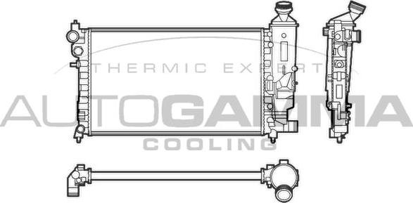 Autogamma 103547 - Radiator, mühərrikin soyudulması furqanavto.az