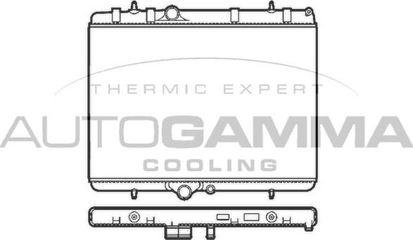 Autogamma 103589 - Radiator, mühərrikin soyudulması furqanavto.az