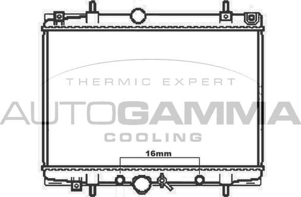 Autogamma 103572 - Radiator, mühərrikin soyudulması furqanavto.az