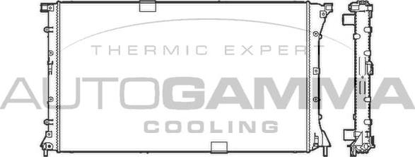 Autogamma 103601 - Radiator, mühərrikin soyudulması furqanavto.az