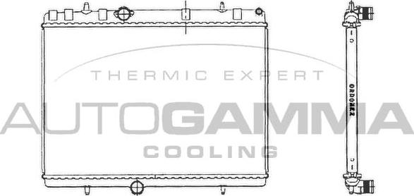 Autogamma 103638 - Radiator, mühərrikin soyudulması furqanavto.az