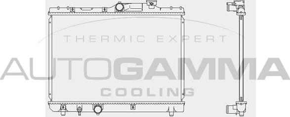 Autogamma 103626 - Radiator, mühərrikin soyudulması furqanavto.az