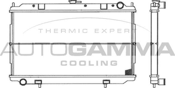 Autogamma 103050 - Radiator, mühərrikin soyudulması furqanavto.az