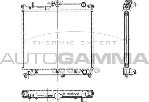 Autogamma 103064 - Radiator, mühərrikin soyudulması furqanavto.az