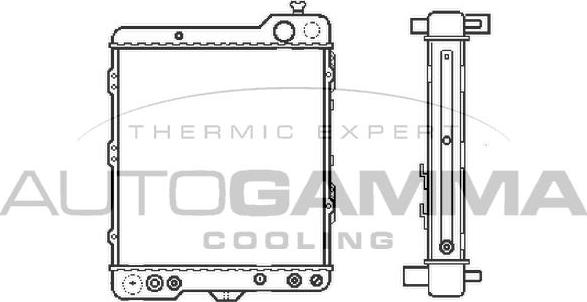 Autogamma 103026 - Radiator, mühərrikin soyudulması furqanavto.az