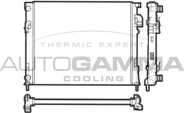 Autogamma 103195 - Radiator, mühərrikin soyudulması furqanavto.az