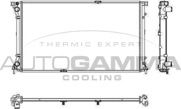 Autogamma 103351 - Radiator, mühərrikin soyudulması furqanavto.az