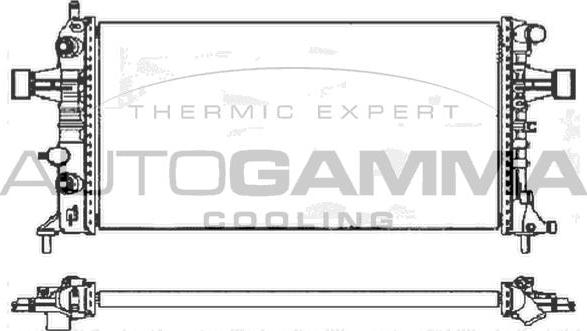 Autogamma 103368 - Radiator, mühərrikin soyudulması furqanavto.az