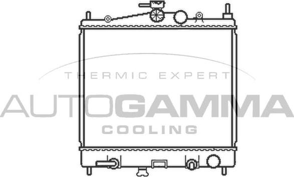 Autogamma 103383 - Radiator, mühərrikin soyudulması furqanavto.az