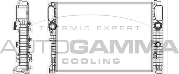 Autogamma 103338 - Radiator, mühərrikin soyudulması furqanavto.az