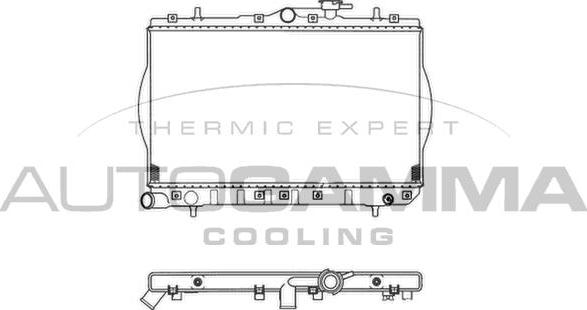 Autogamma 103212 - Radiator, mühərrikin soyudulması furqanavto.az