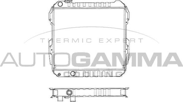 Autogamma 102967 - Radiator, mühərrikin soyudulması furqanavto.az