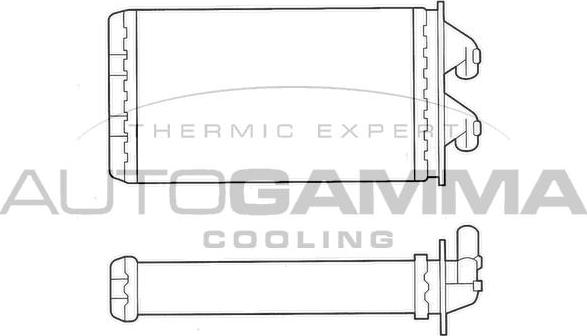 Autogamma 102430 - İstilik dəyişdiricisi, daxili isitmə furqanavto.az