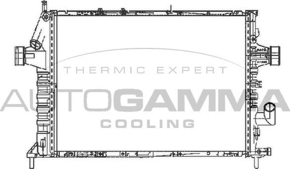 Autogamma 102526 - Radiator, mühərrikin soyudulması furqanavto.az