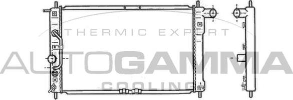 Autogamma 102050 - Radiator, mühərrikin soyudulması furqanavto.az