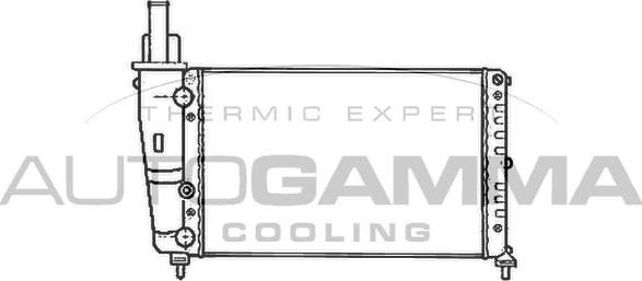 Autogamma 102066 - Radiator, mühərrikin soyudulması furqanavto.az