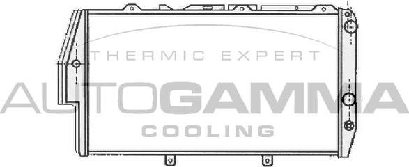 Autogamma 102026 - Radiator, mühərrikin soyudulması furqanavto.az