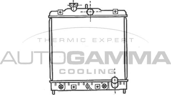 Autogamma 102107 - Radiator, mühərrikin soyudulması furqanavto.az