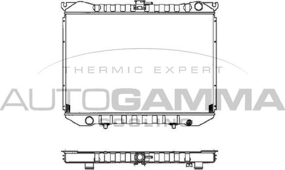 Autogamma 102185 - Radiator, mühərrikin soyudulması furqanavto.az