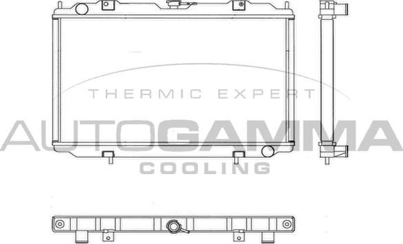 Autogamma 102187 - Radiator, mühərrikin soyudulması www.furqanavto.az