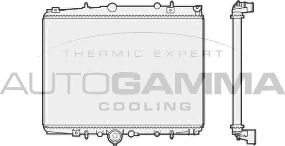 Autogamma 102858 - Radiator, mühərrikin soyudulması furqanavto.az