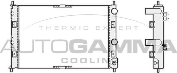 Autogamma 102863 - Radiator, mühərrikin soyudulması furqanavto.az