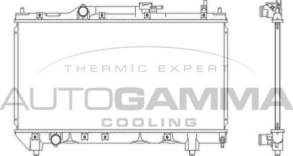 Autogamma 102347 - Radiator, mühərrikin soyudulması furqanavto.az