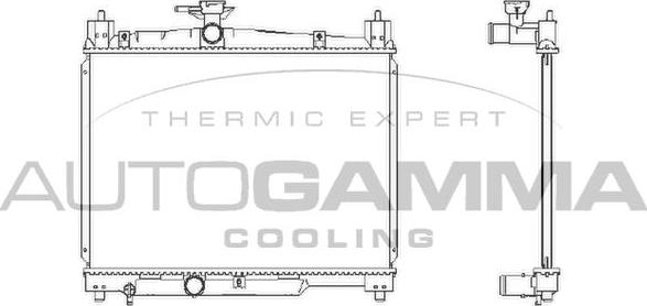 Autogamma 102378 - Radiator, mühərrikin soyudulması furqanavto.az