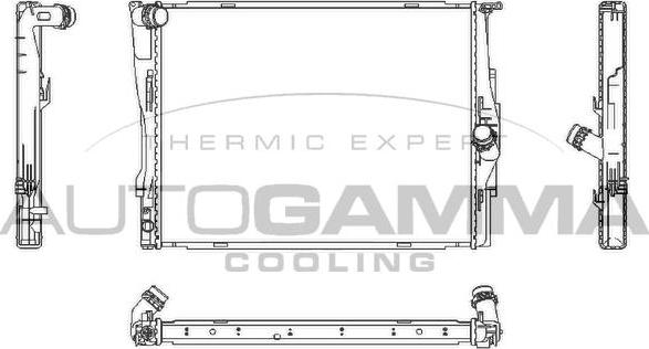 Autogamma 107448 - Radiator, mühərrikin soyudulması furqanavto.az