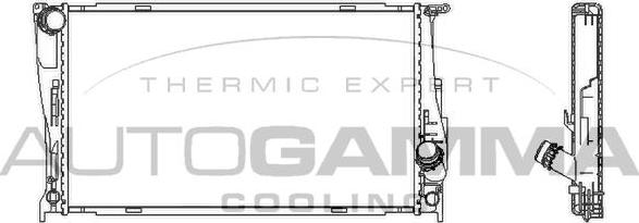 Autogamma 107534 - Radiator, mühərrikin soyudulması furqanavto.az