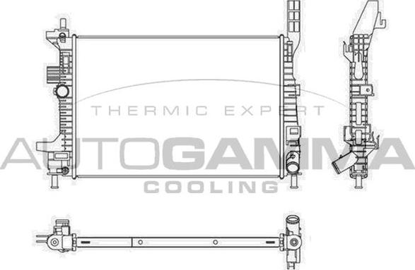 Autogamma 107522 - Radiator, mühərrikin soyudulması furqanavto.az