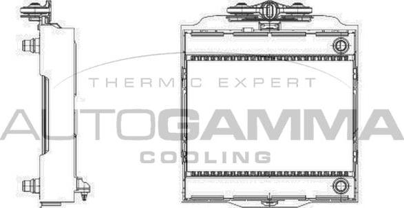 Autogamma 107010 - Radiator, mühərrikin soyudulması furqanavto.az